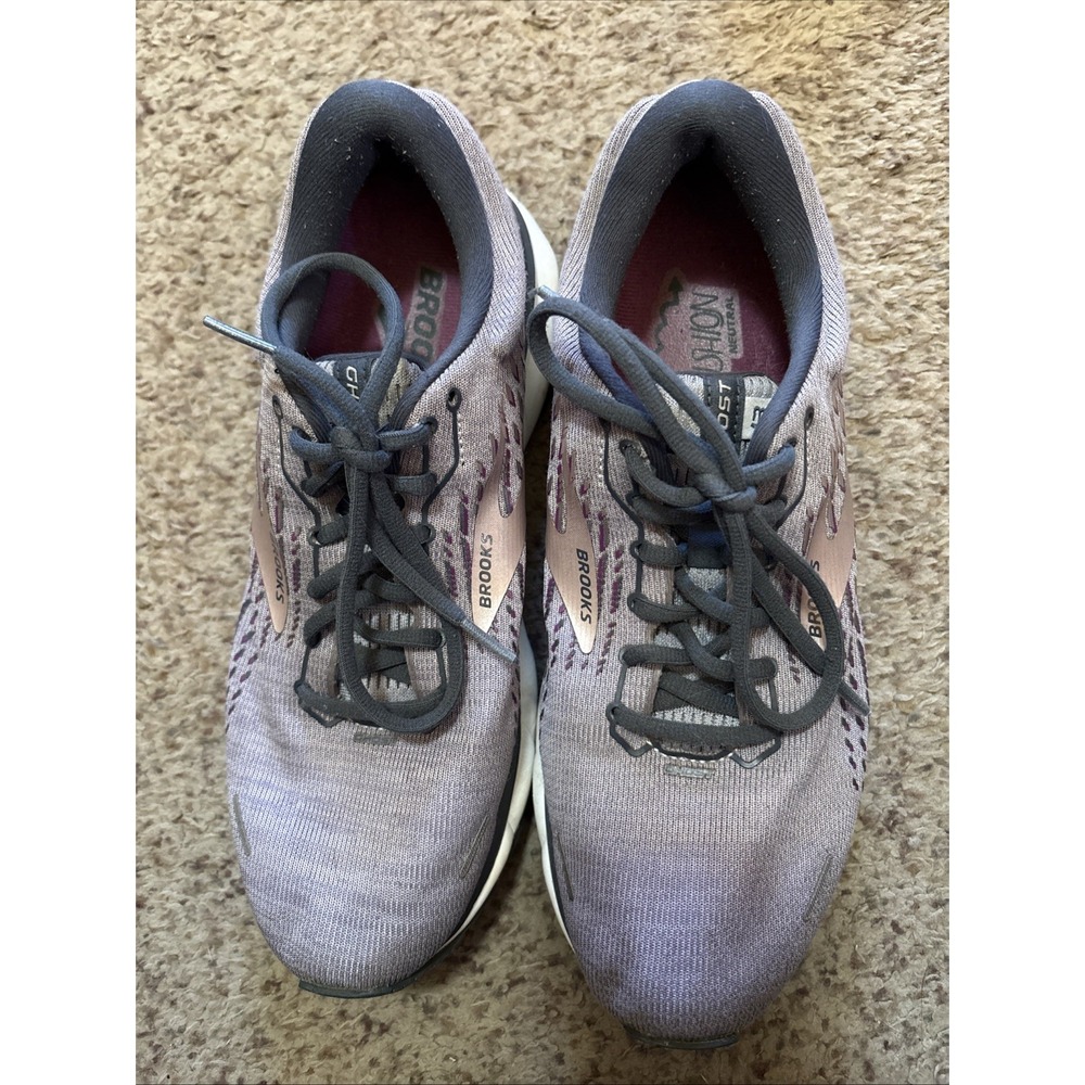 Brooks Sneakers Running Shoes Pink Cushion Neutral Tie Women's Sz‎ 10 Ghost I3